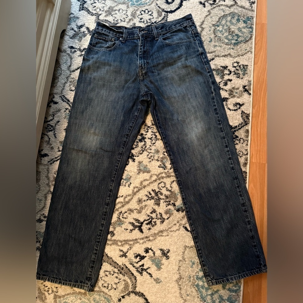 Calvin Klein Mens Straight Fit Denim Jeans TAG Size 34 Actual Size 33x30